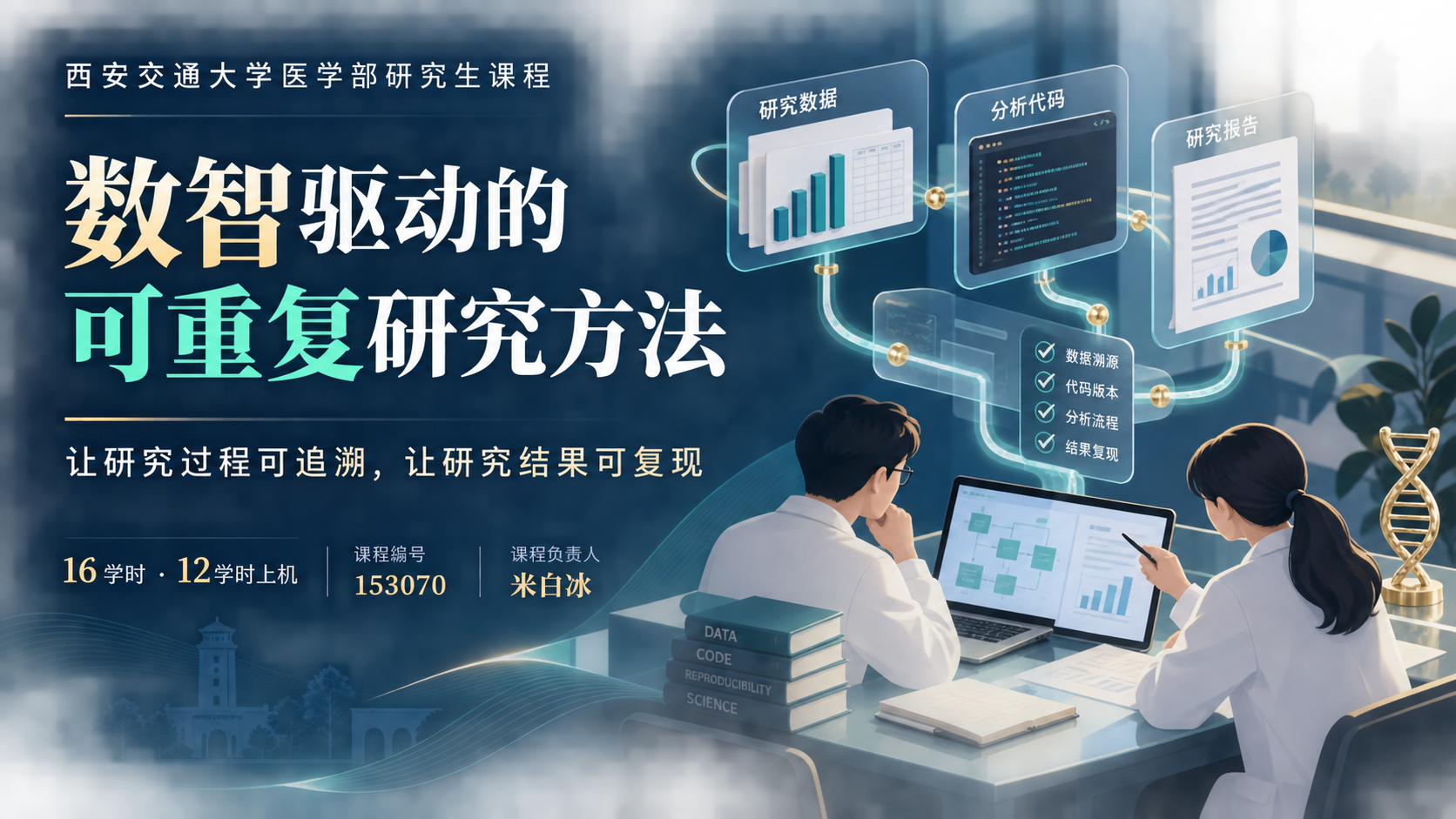课程主题:数智驱动的可重复研究方法